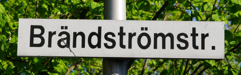 Datei:Strassenschild Braendstroemstrasse.jpg