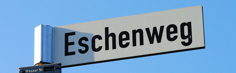 Datei:Strassenschild Eschenweg.jpg