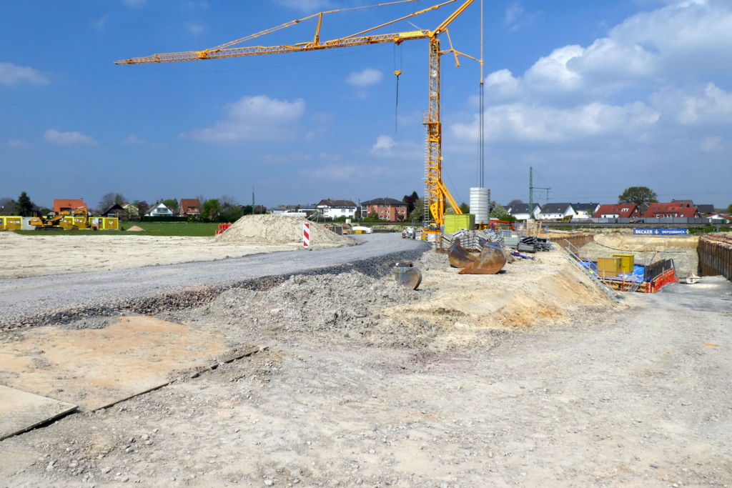 Baustelle, April 2022