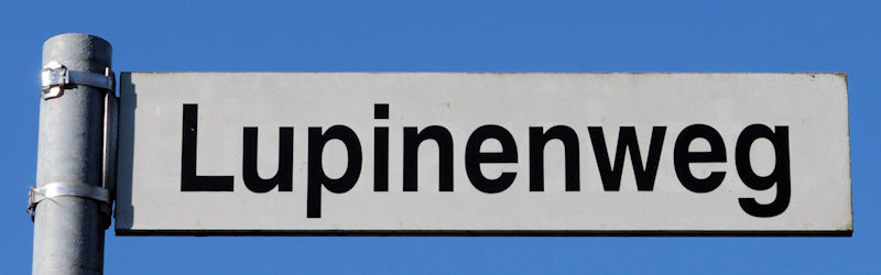 Datei:Strassenschild Lupinenweg.jpg