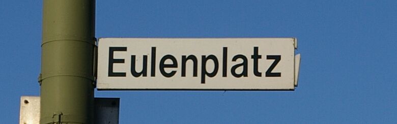 Straßenschild Eulenplatz
