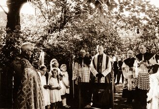Besuch Weihbischof Rintelen (Mitte 1950er Jahre)