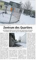 "Zentrum des Quartiers", Westfälischer Anzeiger, 19. Dezember 2009