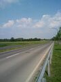 Warendorfer Straße, neuer Teil, Blick von Westen (Bockum-Hövel) Richtung Kreisverkehr Münsterstraße