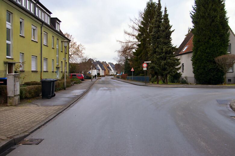 Culmer Weg von der Memeler Straße aus