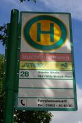 Haltestellenschild Buchfinkenweg