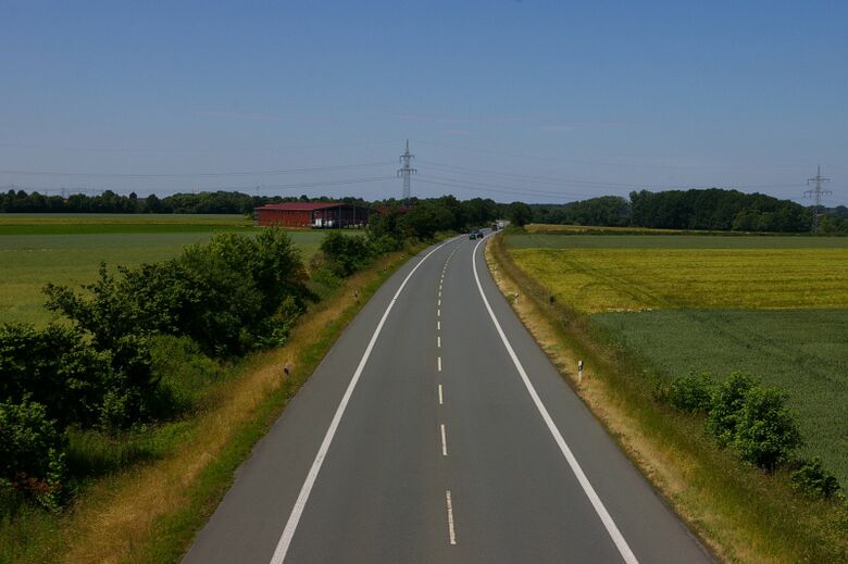 Lipperandstraße von Im Großen Kamp Richtung Werne