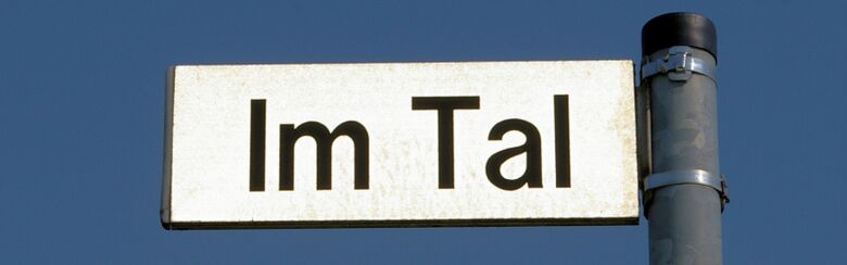 Straßenschild Im Tal