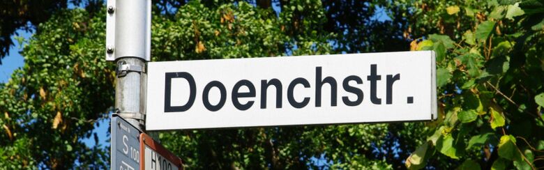 Straßenschild Doenchstraße