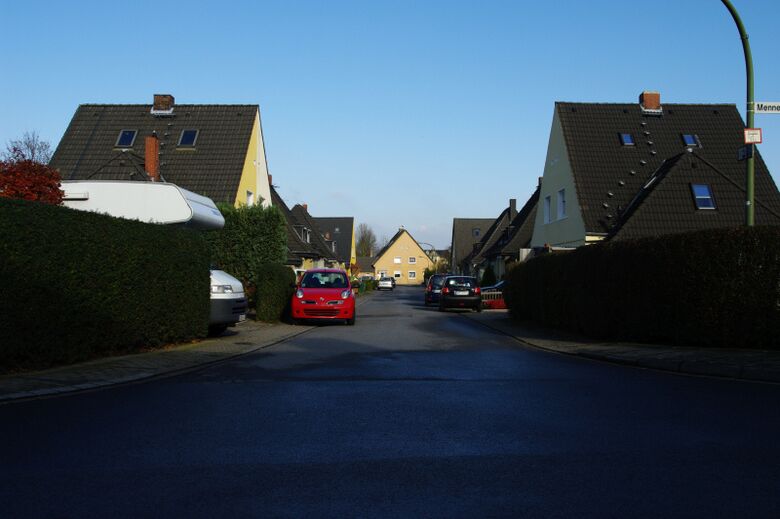Geitheweg vom Mennenkamp aus