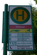Haltestellenschild Römer