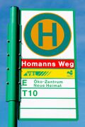 Haltestellenschild Homanns Weg