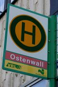 Haltestellenschild Ostenwall