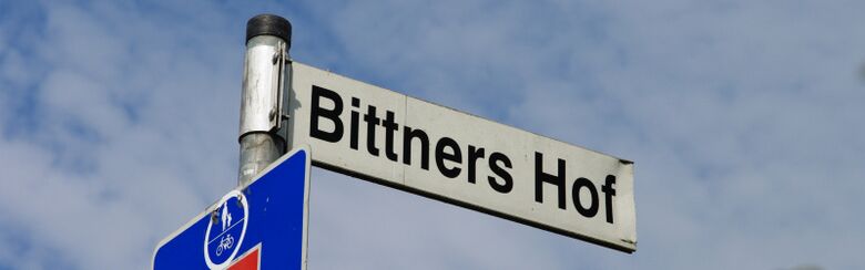 Straßenschild Bittners Hof
