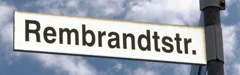 Straßenschild Rembrandtstraße
