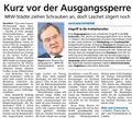 Westfälischer Anzeiger, 21. März 2020