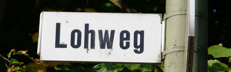 Straßenschild Lohweg