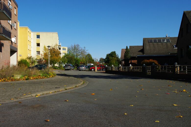 Allensteiner Straße vom Bocksheideweg aus
