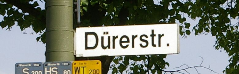 Straßenschild Dürerstraße