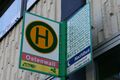 Vollständiges Haltestellenschild Ostenwall