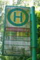 Haltestellenschild Kommunalfriedhof Birkenallee