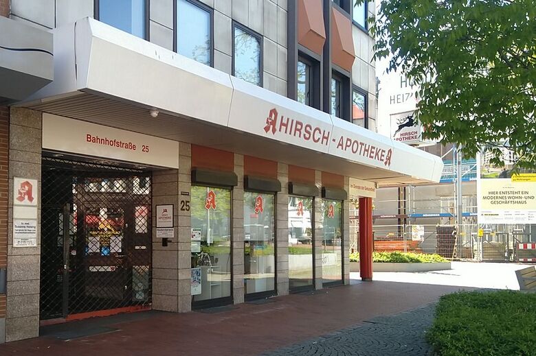 Hirsch-Apotheke am Hauptbahnhof 2021