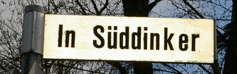 Straßenschild In Süddinker