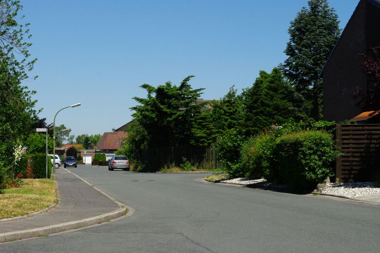 Zinnienstraße vom Rosenwinkel aus