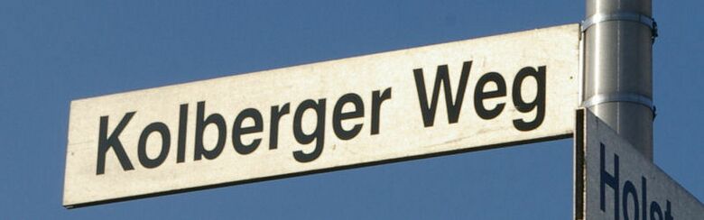 Straßenschild Kolberger Weg
