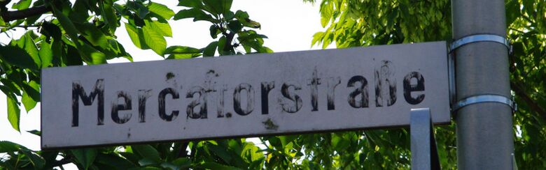Straßenschild Mercatorstraße