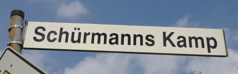 Straßenschild Schürmanns Kamp