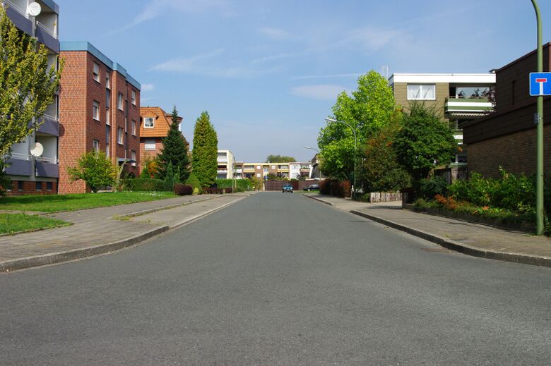 Heinz-Bülling-Straße von der Virchowstraße aus