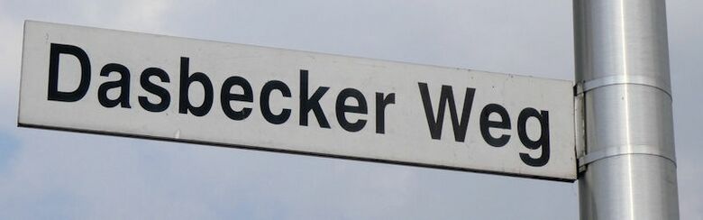 Straßenschild Dasbecker Weg
