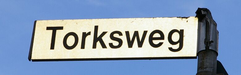 Straßenschild Torksweg