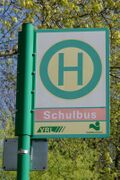 Haltestellenschild Parkschule