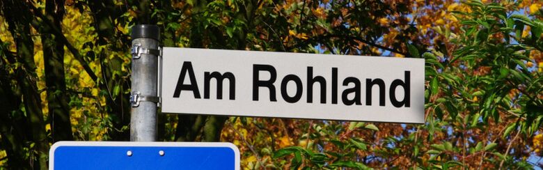 Straßenschild Am Rohland