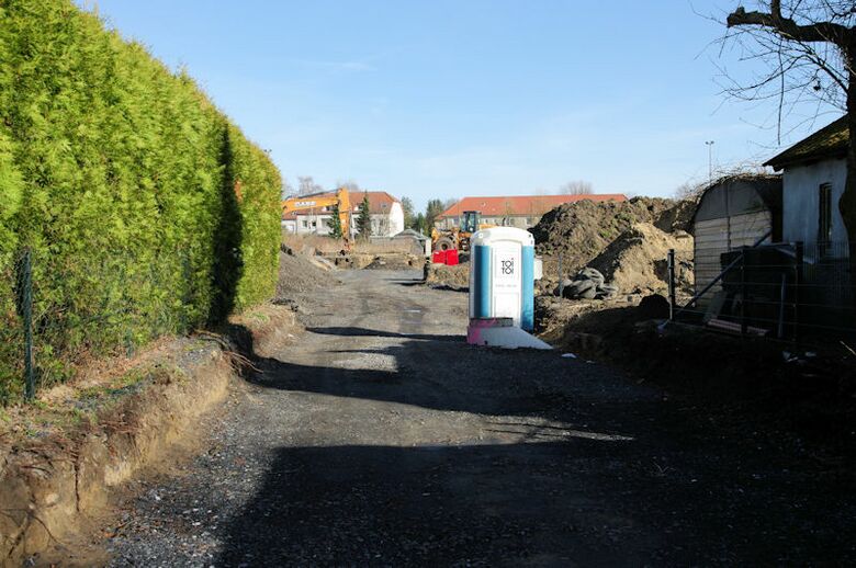 Maria-Juchacz-Straße als Baustraße