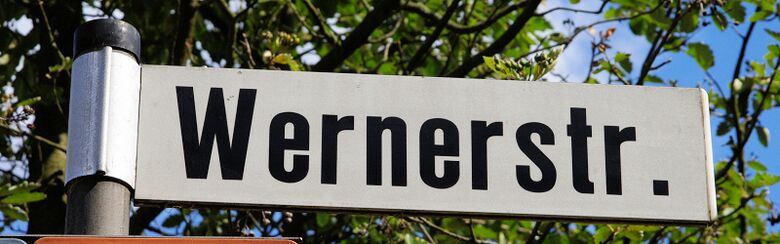 Straßenschild Wernerstraße