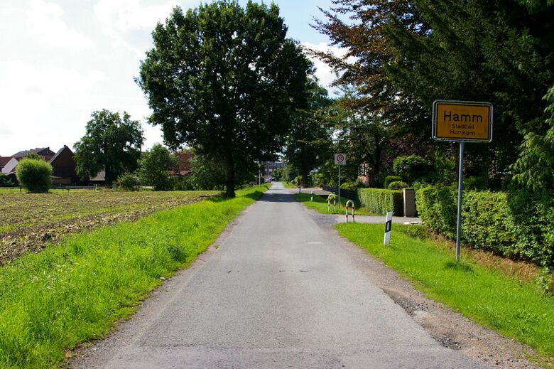 Hüffnerweg von der Dortmunder Straße aus