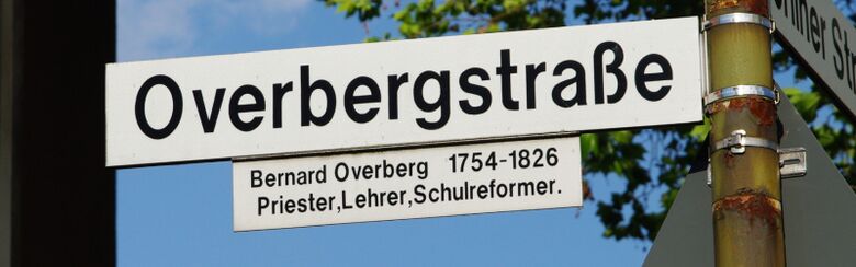 Straßenschild Overbergstraße