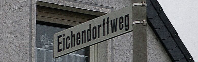 Straßenschild Eichendorffweg
