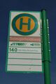 Haltestellestellenschild Selmigerheideweg (Richtung Wiescherhöfener Straße), alt