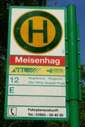 Haltestellenschild Meisenhag