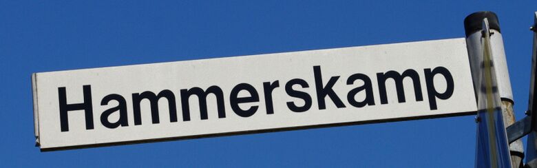 Straßenschild Hammerskamp