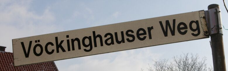 Straßenschild Vöckinghauser Weg