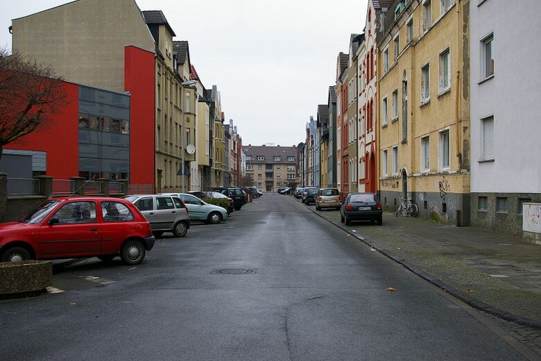 Lessingstraße von der Mörikestraße aus Richtung Alleestraße