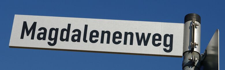 Straßenschild Magdalenenweg