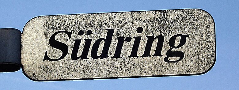 Straßenschild Südring