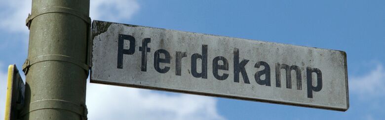 Straßenschild Pferdekamp