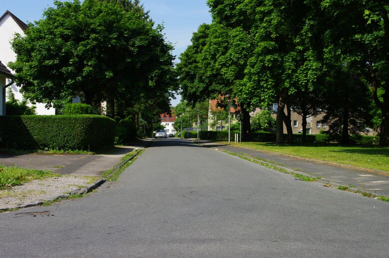 Minister-Stein-Straße von der Friedensstraße aus